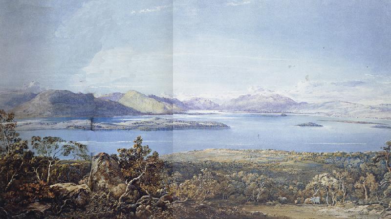Francis Oliver Finch View of Loch Lomond Sweden oil painting art